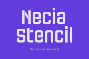 Necia Stencil Family: A Practical Typeface for Bold, Clean Design